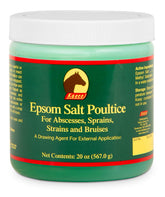 Kaeco Epsom Salt Poultice jar showcases soothing gel texture for topical use.