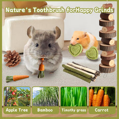 Kagoty hamster chew toys bridge adds climbing fun and cage interaction.