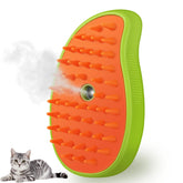 Kalamanda Cat Steam Brush mango-shaped design enables easy, comfortable grooming of indoor kittens.