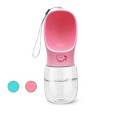 Kalimdor dog water bottle pink big trough enables easy outdoor drinking for pets