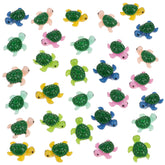 KALIONE miniatures turtles pack six colors for versatile garden terrarium decor.