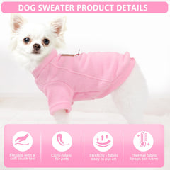 Kallfirs-cutie color-set purple-pink on small dog model.