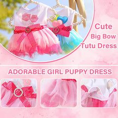 Kallfirs-cutie pullover dog dress on a tiny pup for easy dressing