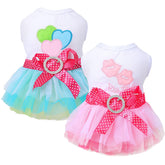 Kallfirs-cutie pink tutu dress on a small dog for cute photos