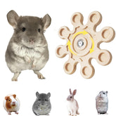 KAMIXICD chinchilla-chew-toy-wood-rotation promotes natural gnawing and active play.