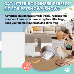 Kamrexi waste-drawer liner tear-resistant demonstrates leakproof waste containment.