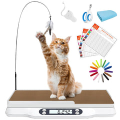 Kanmeii multifunctional pet scale with LCD display enables precise kitten and puppy weight tracking