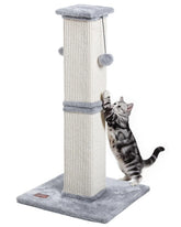 Karolpar Cat Scratching Post 33inch height enables full-body stretch for indoor cats.