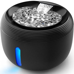 Kastty 3.5L cat water fountain front view shows large capacity for extended water access.
