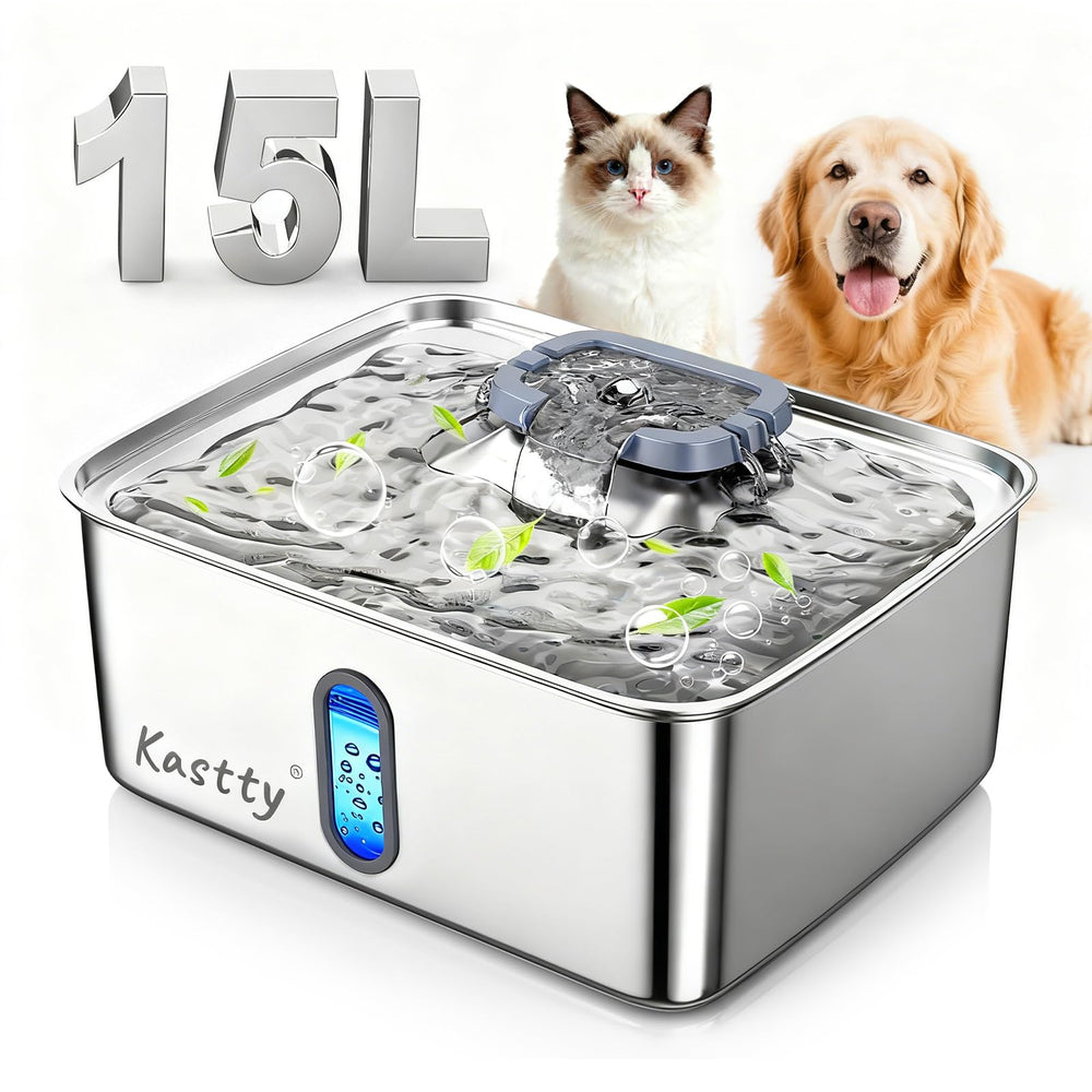 Kastty 4 Gal Dog Water Fountain front view for large dogs hydration