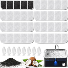 Kastty 8-pack filterset for dog water fountain—promotes cleaner tasting water.