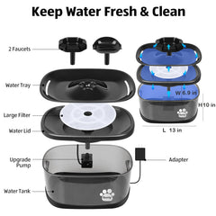 Kastty 9L fountain compatibility provides a snug, reliable fit.