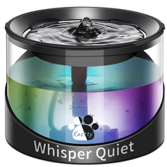 Kastty cat water fountain full view with 2.2L capacity for steady hydration.