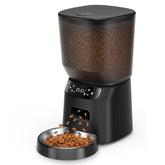 Katalic automatic cat feeder front view with 4L capacity for daily meals