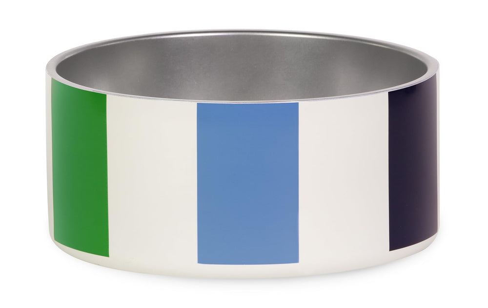 kate spade new york dog dish close-up showing rust resistant stainless steel durability