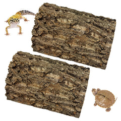 kathson cork background full setup creates natural terrarium backdrop for reptiles