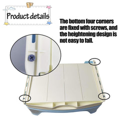 Kathson odor-resistant plastic litter box for reduced smells.