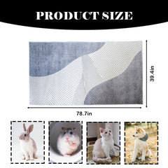 Kathson rabbit cage liner washable material is easy to clean.