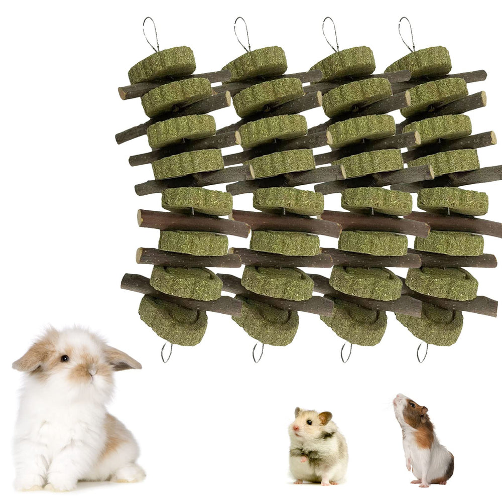 Kathson Rabbit Chew Toys closeup of apple wood stick for natural teeth grinding