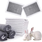 Kathson rabbit pee pad packaging shows a 100-pack for convenient restocking and storage.