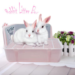 kathson rabbit potty tray removable grid for quick sanitation