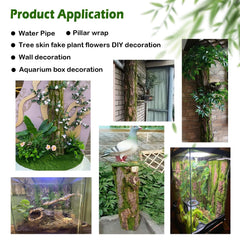 Kathson reptile cork bark background easy cut to size demonstrates customizable setup.