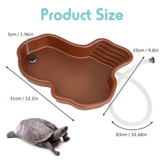 Kathson river-shaped water dish doubles as bath and resting platform.