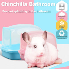 Kathson small animal sandbox lid flip door showing mess-control feature