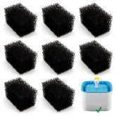Katlikatqi 8-pack pre-filter sponges for 84oz fountain, faster filtration and cleaner water