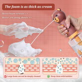Katoggy foaming density and coverage demonstrate dense foam for thorough cleaning.