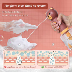 Katoggy foaming density and coverage demonstrate dense foam for thorough cleaning.
