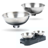 KatSupreme raised bowl base elevates feeding posture for comfy meals.