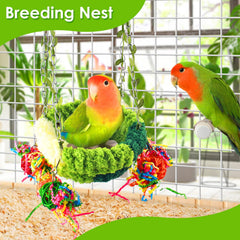 KATUMO Bird Nest multi-functional shelter offers breeding, playing, and sleeping.