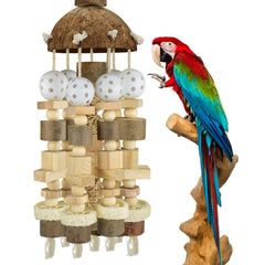 KATUMO Bird Toy with 20-inch length for large parrots' chewing sessions.