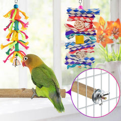 KATUMO wooden perch provides a sturdy place for balance and nap.