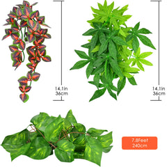 KATUMO reptile plants green vine without suction cup for flexible placement.