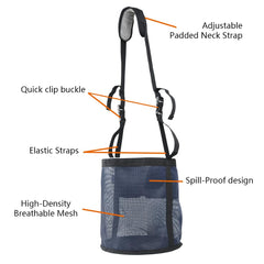 Kaulhp horse feed bag nose pad closeup showing comfort padding for gentle wear.