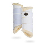 Kavallerie Dressage Boots outside view highlights durable faux leather protection for horse legs.