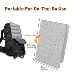 Kaxionage litter mat waterproof edge guards floors from moisture leaks.