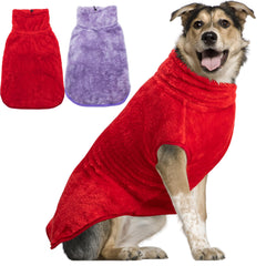 KAYCOWZA dog jacket back view shows warmth for cold walks
