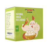 KAYHEN dried-bsfl-larvae-bag shows a protein-rich poultry treat ready to feed.