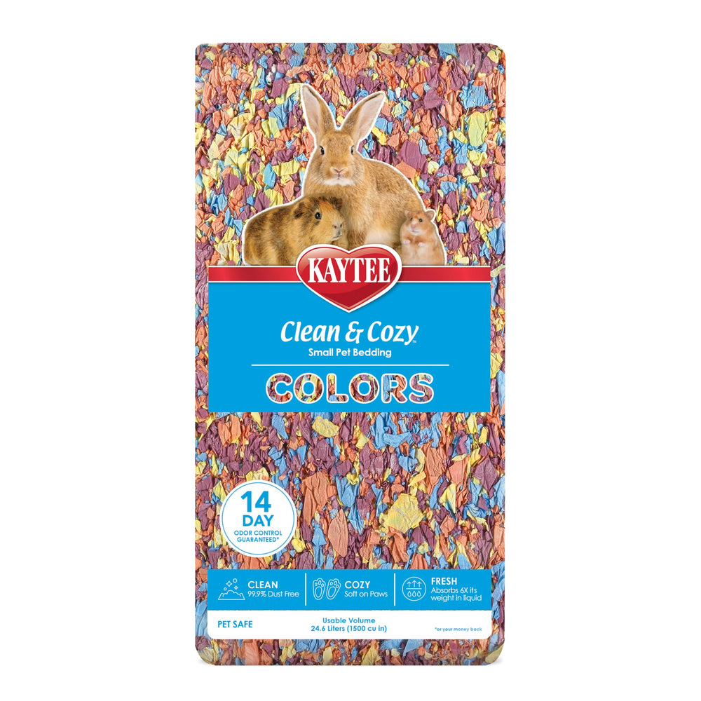 Kaytee Clean & Cozy Colors bedding soft closeup showing gentle comfort for small animals.