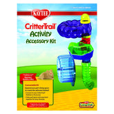 Kaytee CritterTrail Fun-nel Kit assembly shows easy-connect components for expanding a small animal habitat.