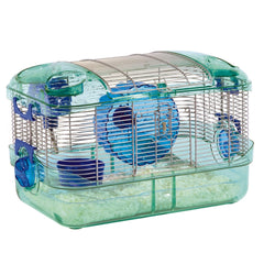 Kaytee CritterTrail Quick Clean Habitat roof access door for easy observation.