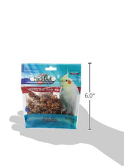 Bird enjoys Kaytee Healthy Bits bites, a crunchy, appealing reward.