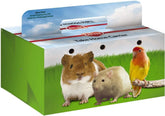 Kaytee Take-Home Box Large front view highlighting secure auto-lock bottom for stable pet transport