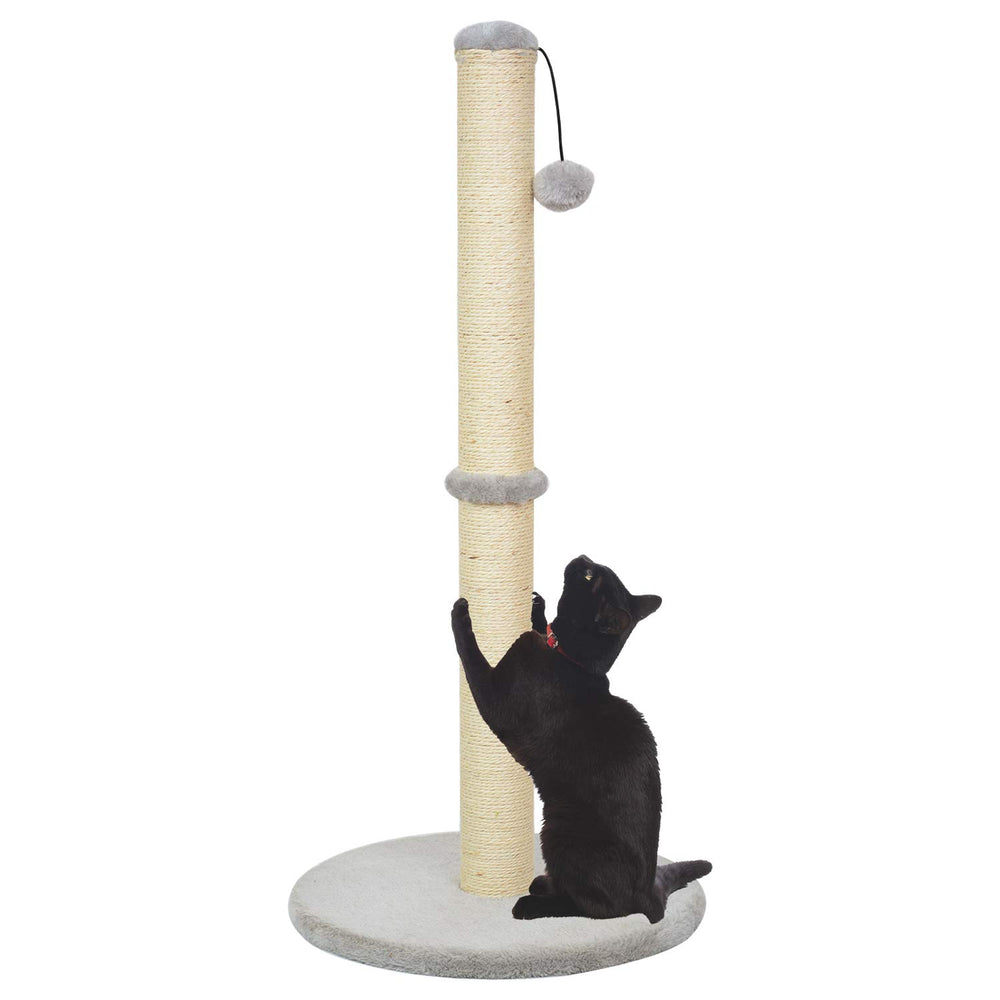 Kazura 34-inch scratching post side view for full-body stretches.
