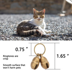 kcrygogo small-dog-cat wearing bell for lightweight all-day wear