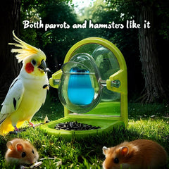 Kcrygogo small pet foraging toy hand tighten attachment fits cages quickly without tools.