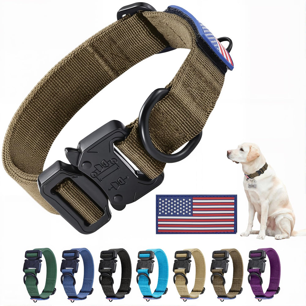 KCUCOP heavy-duty collar closeup shows durable nylon and secure buckle for lasting wear